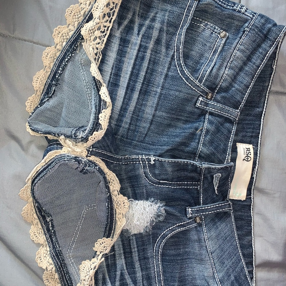 Denim shorts